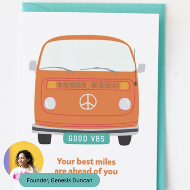 Best Miles Ahead Greeting card